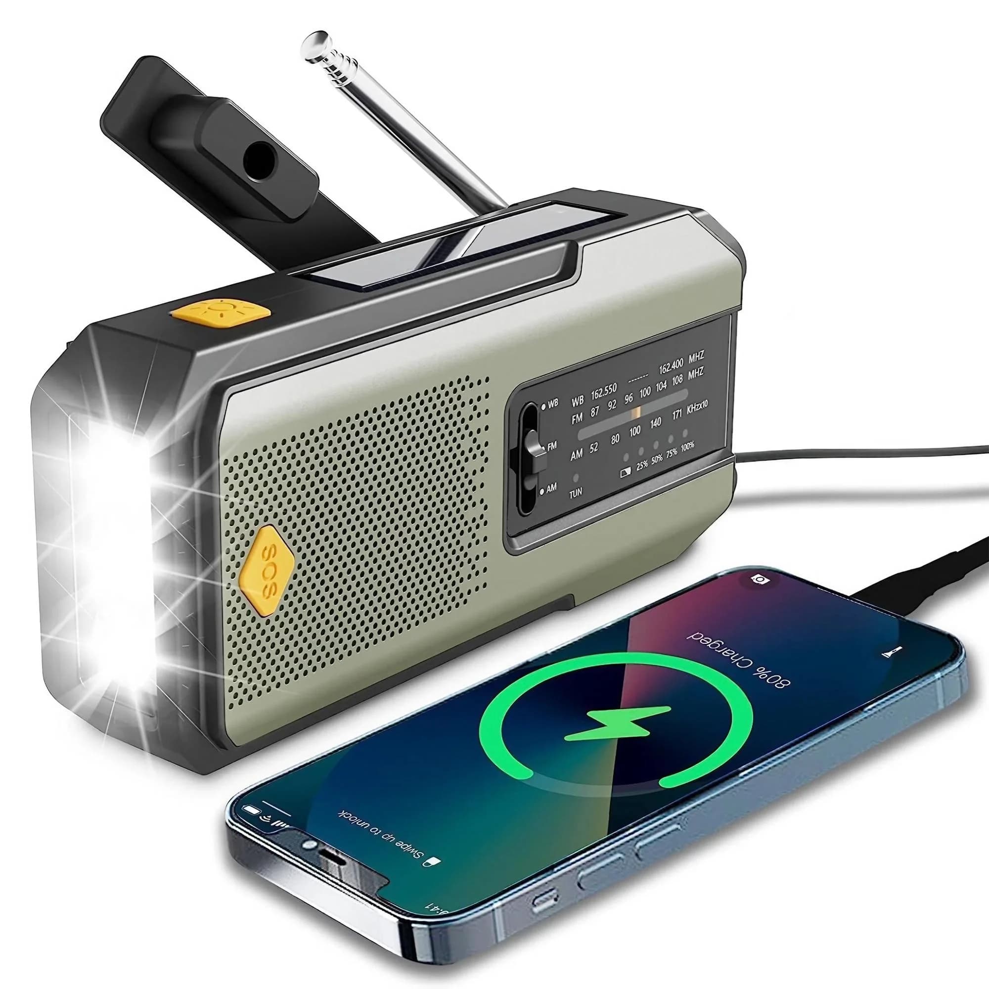 Solárne rádio s LED baterkou