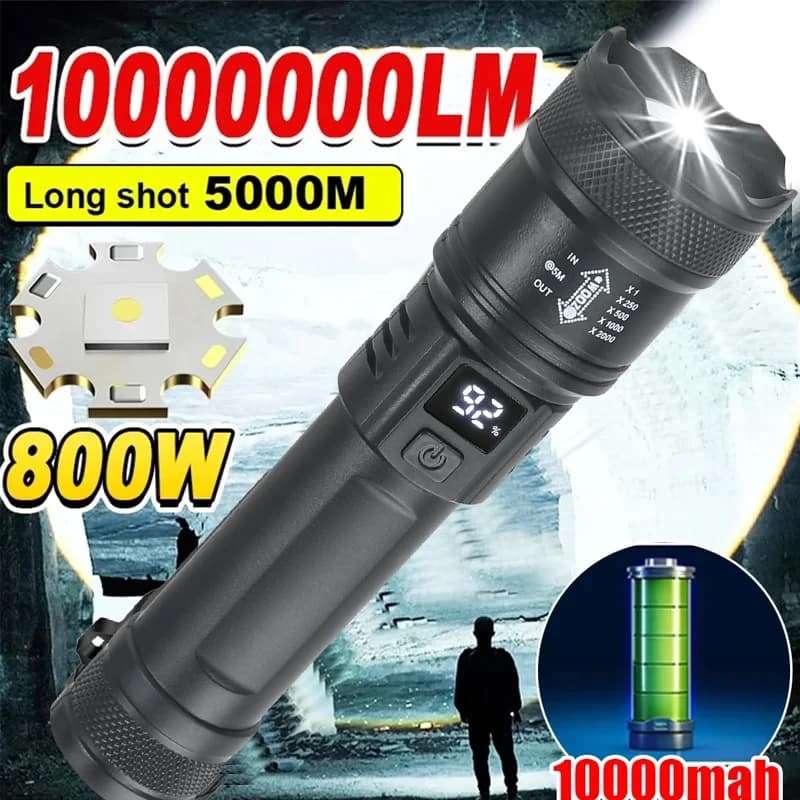 LED lampa na kempovanie s nabíjaním