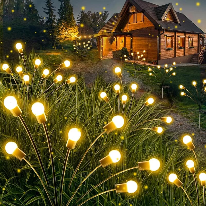 Solárne svetlá Firefly na kempovanie