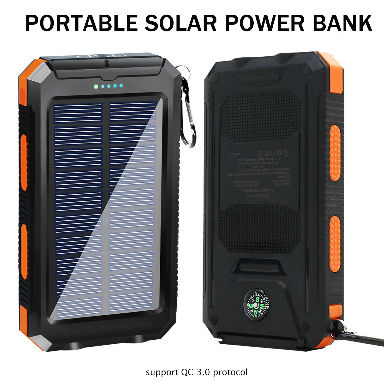 Prenosná solárna nabíjačka 20000mAh